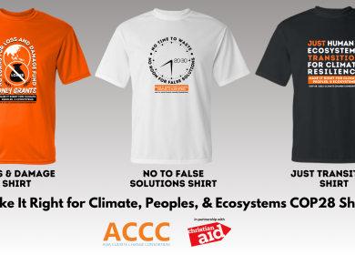 ACCC launched its shirt campaign during the COP28 in Dubai.